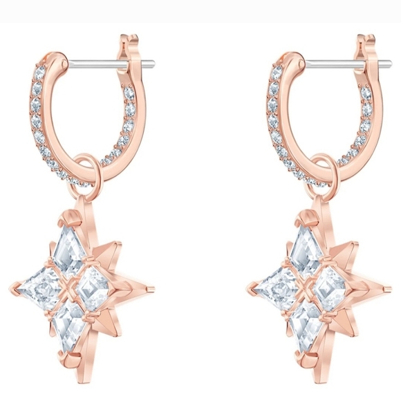 AUTHENTIC Swarovski Crystal STAR Collection 3 piece set Rose Gold - Picture 8 of 10